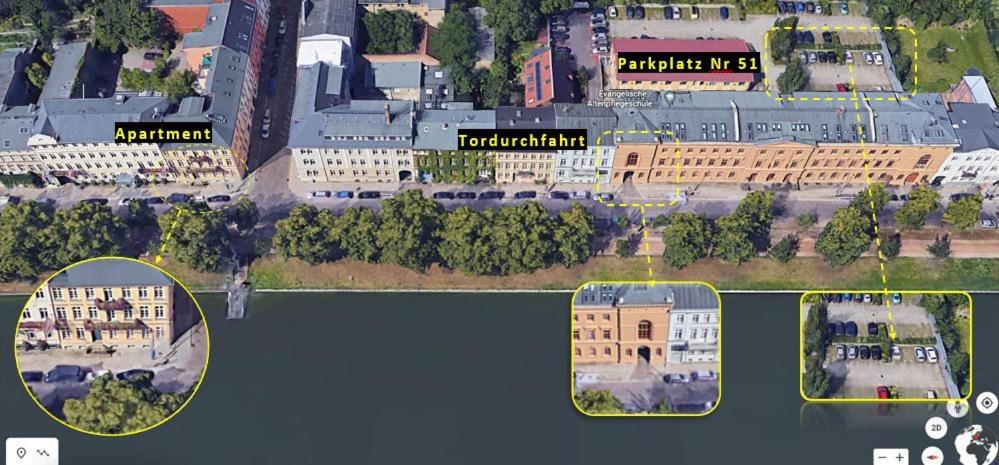 שוורין Das Ferienapartment Alexandrine Direkt Am Pfaffenteich Mit Eigenem Parkplatz מראה חיצוני תמונה